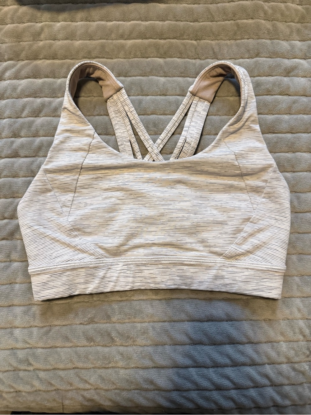 White & Grey Lululemon Sports Bra